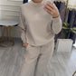 Damesmode Top met ronde hals & broek 2-delige set