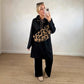 Oversized lange hoodiejurk met zakken voor dames