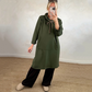 Oversized lange hoodiejurk met zakken voor dames
