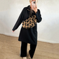 Oversized lange hoodiejurk met zakken voor dames