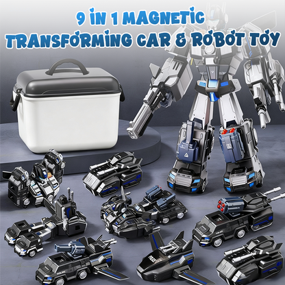 💥 TIJDELIJKE AANBIEDING! 🔥9-in-1 magnetisch transformeerbaar auto- en robotspeelgoed