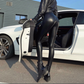Dames Hoge Taille Dikke Imitatieleren Legging