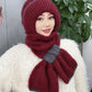 ❄️👩 Geïntegreerde Winddichte Muts Sjaal voor Dames – Warm Gebreid Ontwerp, Oorbescherming & Meerdere Kleuren (Veelzijdig voor Winteractiviteiten)!