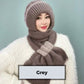❄️👩 Geïntegreerde Winddichte Muts Sjaal voor Dames – Warm Gebreid Ontwerp, Oorbescherming & Meerdere Kleuren (Veelzijdig voor Winteractiviteiten)!