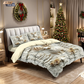 🎄 NU 50% KORTING! ✨ Feestelijke kerstset van 3-delige dekbedovertrekken - zacht geborsteld polyester met kerstmotieven voor een gezellige seizoensdecoratie 🛏️❤️