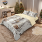 🎄 NU 50% KORTING! ✨ Feestelijke kerstset van 3-delige dekbedovertrekken - zacht geborsteld polyester met kerstmotieven voor een gezellige seizoensdecoratie 🛏️❤️