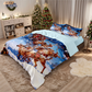 🎄 NU 50% KORTING! ✨ Feestelijke kerstset van 3-delige dekbedovertrekken - zacht geborsteld polyester met kerstmotieven voor een gezellige seizoensdecoratie 🛏️❤️
