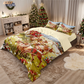 🎄 NU 50% KORTING! ✨ Feestelijke kerstset van 3-delige dekbedovertrekken - zacht geborsteld polyester met kerstmotieven voor een gezellige seizoensdecoratie 🛏️❤️