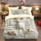 🎄 NU 50% KORTING! ✨ Feestelijke kerstset van 3-delige dekbedovertrekken - zacht geborsteld polyester met kerstmotieven voor een gezellige seizoensdecoratie 🛏️❤️