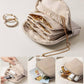 Mini reis make-up tasje voor sieraden met ritssluiting