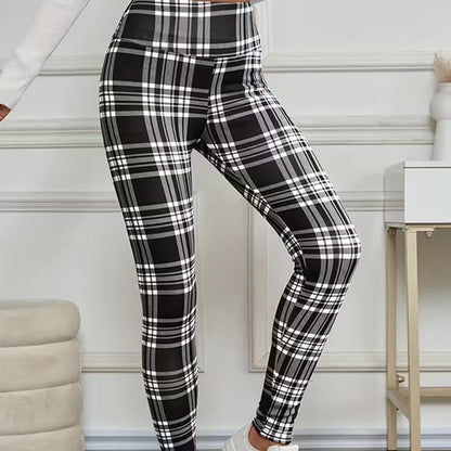 ❄️🧘 Thermische Leggings voor Dames – Geruite, Hoogstreeks & Comfortabel (Winter Must-Have!)