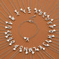 Kleine Halsketting met Gouden Hart en Letter