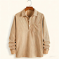 Warm casual shirt met lange mouwen voor heren