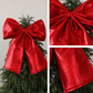 🔥 Kerstvoorverkoop 50% KORTING! ✨ Luxe Strik Versiering - Extra Lang Stroken, Zacht Fluweel, Feestelijke Sfeer 🎀🎄
