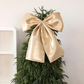 🔥 Kerstvoorverkoop 50% KORTING! ✨ Luxe Strik Versiering - Extra Lang Stroken, Zacht Fluweel, Feestelijke Sfeer 🎀🎄
