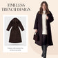 🧥Dames veelzijdige effen kleurige losse trenchcoat