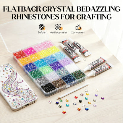 🔥Nieuw binnen 50% KORTING🎁Flatback Crystal Bedazzling Rhinestones voor knutsele