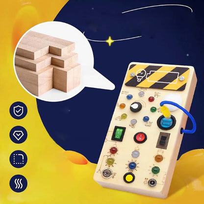 Houten speelgoedbord met LED-verlichting