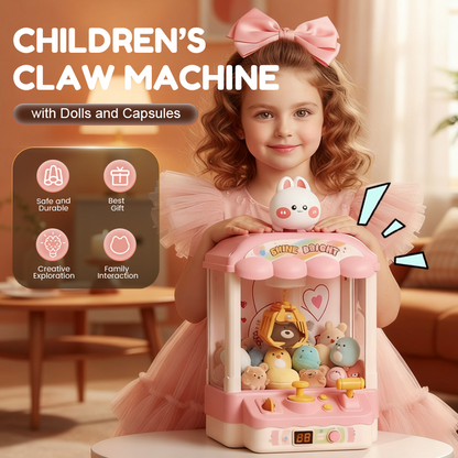 🐾 Schattige Dieren Klauwmachine voor Kinderen 🎉nclusief Knuffels & Capsulespeelgoed – Urenlang Speelplezier! 🧸✈️Gratis verzending