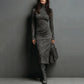 🎁2026 Nieuw binnen 50% KORTING💥Elegante Coltrui Bodycon Jurk met Lange Mouwen