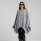 Dames top met lange mouwen in poncho-stijl