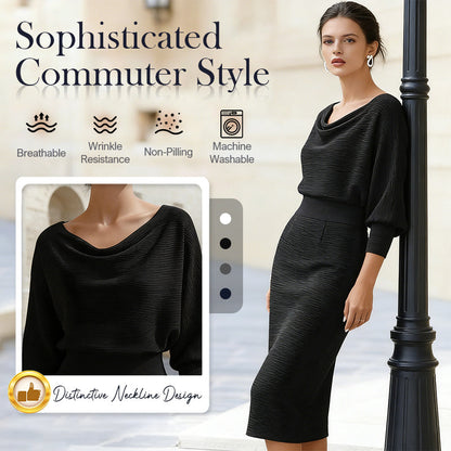 Beperkte tijd halve prijs--Elegante, slankmakende jurk voor dames met getailleerde taille