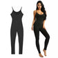 Afslankende laag uitgesneden sling jumpsuit bodyshaper voor dames