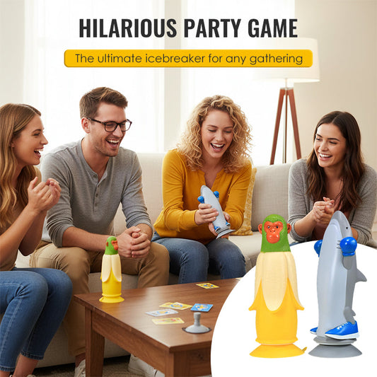 Exciting Flip-Standing Throwing Game - Banana Monkey VS Shark Man
