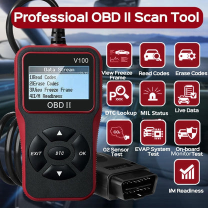 🎉Nieuwjaars Cadeau 50% KORTING!🔧Multifunctionele OBD II Motor Foutcodelezer - Snel Fouten Lezen/Wissen & Realtime Bewaking: Compatibel Met Meeste Benzinevoertuigen (Na 1996!)
