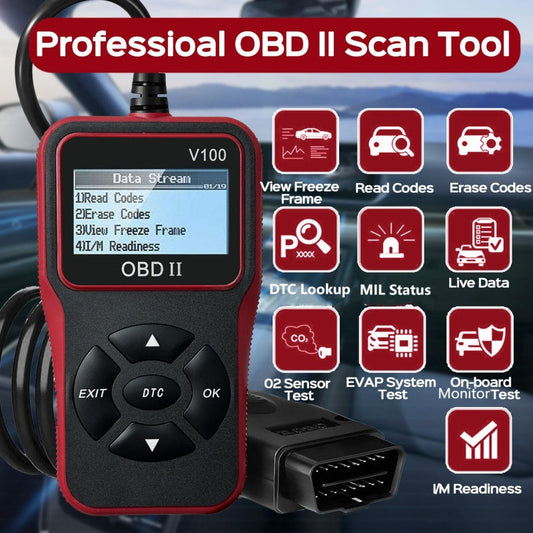 🎉Nieuwjaars Cadeau 50% KORTING!🔧Multifunctionele OBD II Motor Foutcodelezer - Snel Fouten Lezen/Wissen & Realtime Bewaking: Compatibel Met Meeste Benzinevoertuigen (Na 1996!)