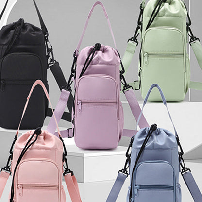 🌊 Exclusieve Korting -50%! 🎒 Waterfles Tas Met Telefoonzak – Perfect voor Outdoor & Dagelijks Gebruik 🌲 | Isolerend, Veel Opgruimte & Dubbele Banden ✨