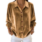 🎉Nieuwjaars Cadeau 50% KORTING!🌟Elegant Dames Pluchstoffen Overhemd (Lange Mouwen) – Glanzend Materiaal & Veelzijdig Ontwerp: Perfect Voor Elke Gelegenheid!
