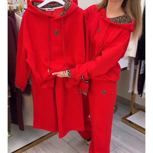 🔥Casual Dames Hoodie met Luipaardprint Voering – Warm, Comfortabel & Stijlvol | Nu 50% KORTING