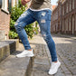 🎁2026 Nieuw binnen 50% KORTING💥Stijlvolle ripped skinny jeans voor heren