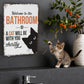 🎁2026 Nieuw binnen 50% KORTING💥Cute Cat Bathroom Decor Sign