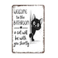 🎁2026 Nieuw binnen 50% KORTING💥Cute Cat Bathroom Decor Sign