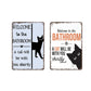 🎁2026 Nieuw binnen 50% KORTING💥Cute Cat Bathroom Decor Sign
