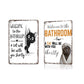 🎁2026 Nieuw binnen 50% KORTING💥Cute Cat Bathroom Decor Sign