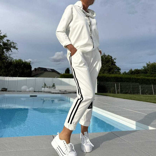 🎁2026 Nieuw binnen 50% KORTING💥Damesjas met capuchon en broek met trekkoord
