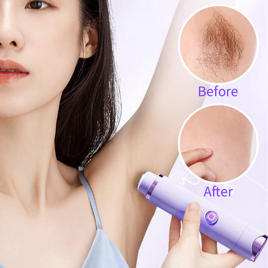 🪒 50% KORTING! 💜 Elektrische lichaamshaartrimmer met dubbele kop – waterdicht, hypoallergeen en perfect voor de gevoelige huid! 🚿✨