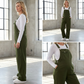 🎉 Nieuwjaarscadeau – 50% KORTING!👖Retro cargojumpsuits voor dames: verstelbare bandjes + zakken – casual & veelzijdig voor dagelijks gebruik & vrije tijd