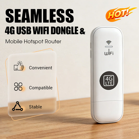 🎁2026 Nieuw binnen 50% KORTING💥Draagbare 4G USB WiFi-dongle & mobiele hotspotrouter