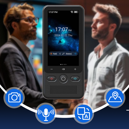 📢📢 50% korting!! ⏰📲 2-in-1 draagbaar vertaalapparaat – Realtime vertaling, 🌍 138 offline talen, 🔋 Extreem lange batterijduur | Perfect voor wereldreizigers ✈️