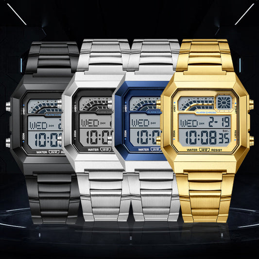🎁2026 Nieuw binnen 50% KORTING💥Unisex Vierkante Digitale Horloge met Lichtgevend Display
