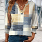 🎁2026 Nieuw binnen 50% KORTING💥Damesmode 3/4 mouwen V-hals blouse