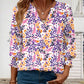 🎁2026 Nieuw binnen 50% KORTING💥Damesmode 3/4 mouwen V-hals blouse