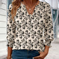 🎁2026 Nieuw binnen 50% KORTING💥Damesmode 3/4 mouwen V-hals blouse