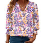 🎁2026 Nieuw binnen 50% KORTING💥Damesmode 3/4 mouwen V-hals blouse