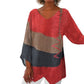 💕50% ZomerkortingElegante casual damesblouse met V-hals, lange mouwen en artistiek patroonprint