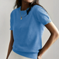 📢 📢Nieuw binnen 50% KORTING！💥Dames trui met ronde hals en korte mouwen